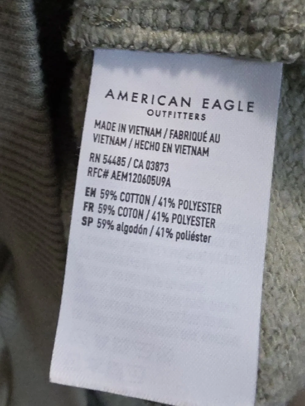 American Eagle Outfitters Olive Graphic Crewneck Sweatshirt